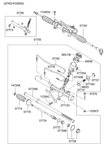 JOINT ASSY-INNER BALL 57724-2T500 577242T500 57724 2T500