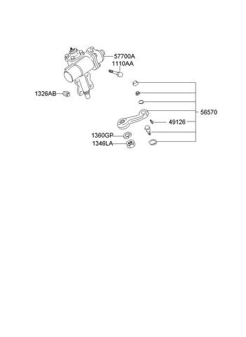 ARM ASSY-PITMAN <br>57720-M1000, <br>57720M1000, <br>57720 M1000 <br>(Original, New)