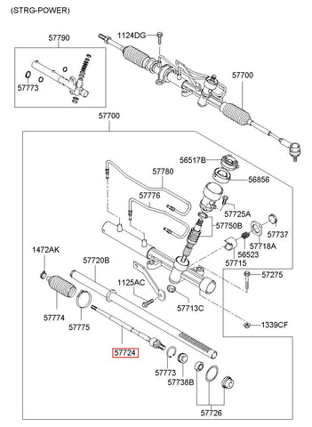 JOINT ASSY-INNER BALL 57724-D3100 (Original, New)