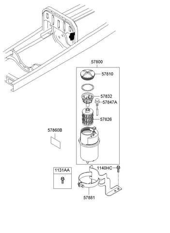 FILTER-RETURN 57850-7C200 578507C200 57850 7C200