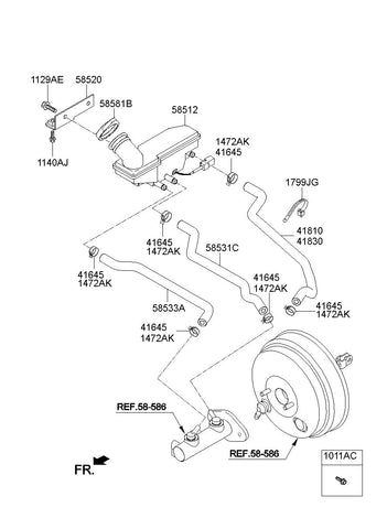 BODY ASSY-RESERVOIR <br>58511-5K000, <br>585115K000, <br>58511 5K000 <br>(Original, New)