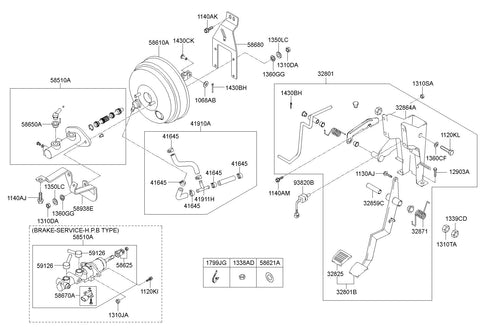 CYLINDER ASSY-BRAKE MASTER <br>58620-5K800, <br>586205K800, <br>58620 5K800 <br>(Original, New)