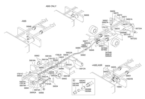 HOSE ASSY <br>58882-82431, <br>5888282431, <br>58882 82431 <br>(Original, New)