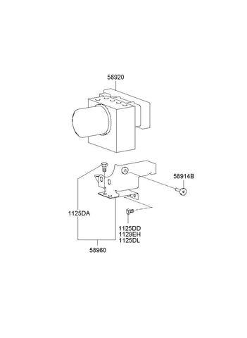 ABS ASSY <br>58920-39A20, <br>5892039A20, <br>58920 39A20 <br>(Original, New)