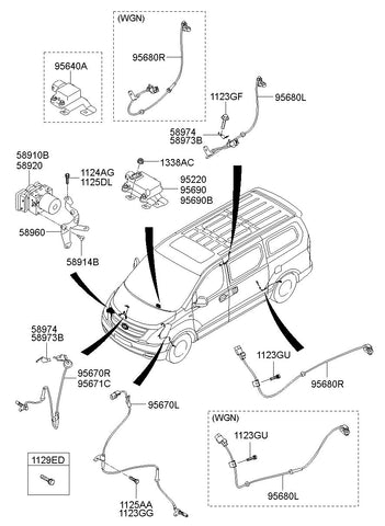 ABS ASSY <br>58920-4H420, <br>589204H420, <br>58920 4H420 <br>(Original, New)