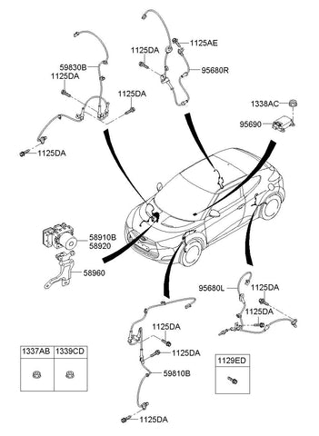 ABS ASSY <br>58920-2V300, <br>589202V300, <br>58920 2V300 <br>(Original, New)