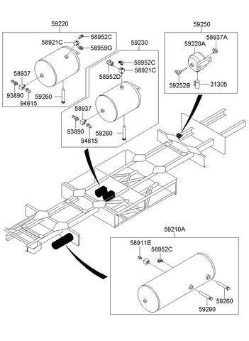 SWITCH ASSY-LOW AIR PRESSURE <br>93890-8K000, <br>938908K000, <br>93890 8K000 <br>(Original, New)