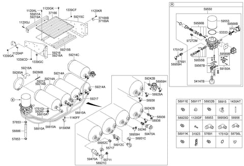 TANK-AIR <br>59214-7C500, <br>592147C500, <br>59214 7C500 <br>(Original, New)