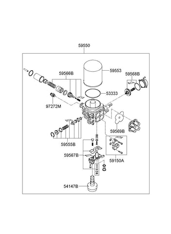 FILTER CARTRIDGE ASSY <br>59553-8C510, <br>595538C510, <br>59553 8C510 <br>(Original, New)