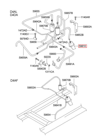 EXHAUST BRAKE ASSY 59610-5A000 (Original, New)