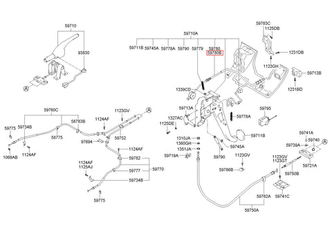 CABLE ASSY-RELEASE 59780-39601 (Original, New)