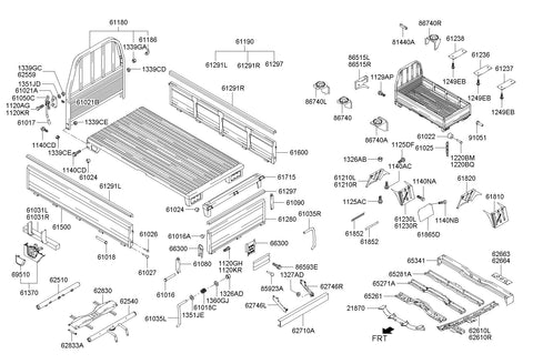 CROSSMEMBERNO.4 <br>62540-5H500, <br>625405H500, <br>62540 5H500 <br>(Original, New)