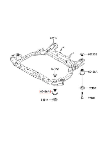 BUSHING-CROSSMEMBER MTG 55495-3M050 (Original, New)