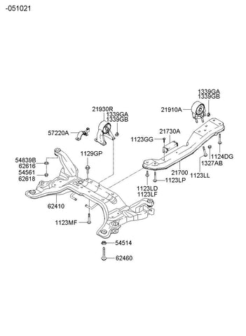 BRACKET ASSY-ROLL STOPPERRR 21930-17000 2193017000 21930 17000