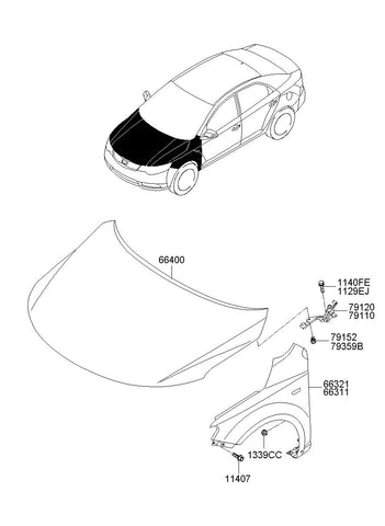 PANEL-FENDERRH <br>66321-1M040, <br>663211M040, <br>66321 1M040 <br>(Original, New)