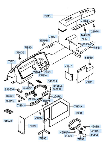 COVER-WIPER MOT0R <br>71860-83413, <br>7186083413, <br>71860 83413 <br>(Original, New)