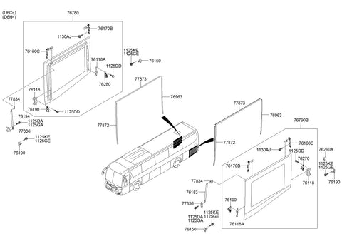 LIFTER ASSY-LUGGAGE FLAP <br>76181-8D250, <br>761818D250, <br>76181 8D250 <br>(Original, New)