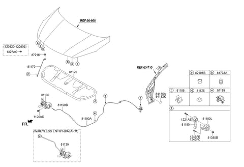 LATCH ASSY-HOOD <br>81130-A7010, <br>81130A7010, <br>81130 A7010 <br>(Original, New)