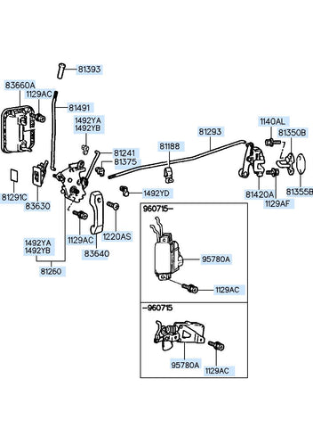 HANDLE ASSY-BACK DOOR OUTSIDE <br>83620-43300, <br>8362043300, <br>83620 43300 <br>(Original, New)