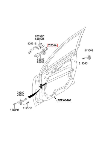 PAD-DR O/S HANDLE RR 82654-2P000 (Original, New)