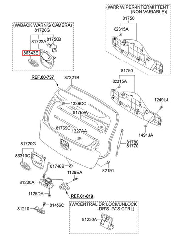 ORNAMENT-KIA NO.115 86318-1Y000 (Original, New)