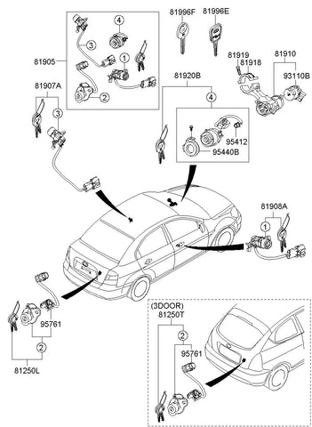ANTENNA ASSY-COIL 95440-1E000 954401E000 95440 1E000