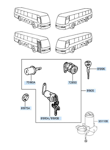 SWITCH ASSY-IGN <br>93110-8AA00, <br>931108AA00, <br>93110 8AA00 <br>(Original, New)