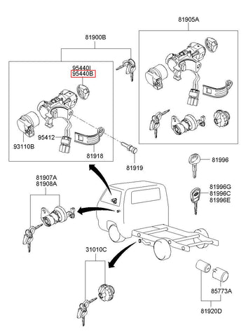 ANTENNA ASSY-COIL 95403-4F100 (Original, New)