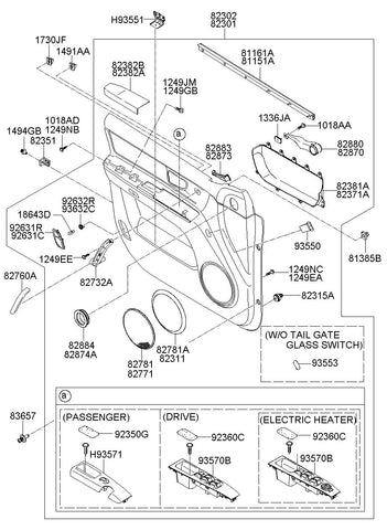 SW ASSY-P/WINDOW PASS <br>93575-3E0206W, <br>935753E0206W, <br>93575 3E0206W <br>(Original, New)