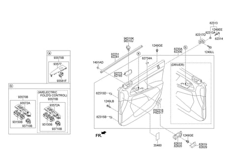 SWITCH ASSY-P/WDW ASSIST <br>93575-3W050AK5, <br>935753W050AK5, <br>93575 3W050AK5 <br>(Original, New)