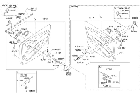 SWITCH ASSY-P/WDW ASSIST <br>93575-3Z000HZ, <br>935753Z000HZ, <br>93575 3Z000HZ <br>(Original, New)