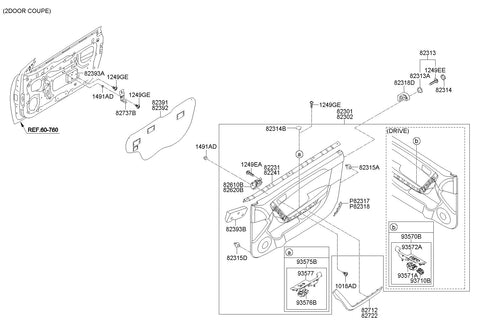 SWITCH ASSY-O/S MIR CONTROL <br>93573-1M720, <br>935731M720, <br>93573 1M720 <br>(Original, New)