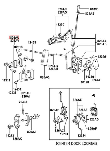 HANDLE ASSY-DR I/S LH HR513-111LK (Original, New)