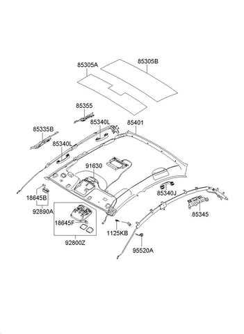 MICROPHONE-HANDSFREE <br>96575-C1000, <br>96575C1000, <br>96575 C1000 <br>(Original, New)