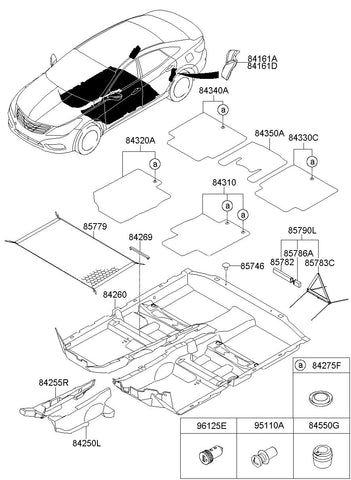 NET ASSY-LUGGAGE FLOOR <br>85779-3V000, <br>857793V000, <br>85779 3V000 <br>(Original, New)