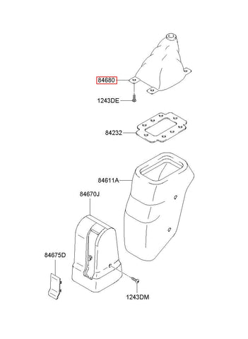 BOOT ASSY-GEAR SHIFT LEVER 84241-43300AQ (Original, New)