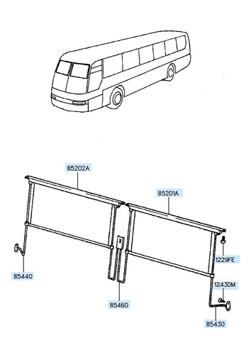 GUIDE-SUNVISOR CENTER <br>85233-8A102, <br>852338A102, <br>85233 8A102 <br>(Original, New)