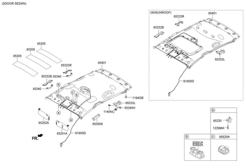 MICROPHONE-HANDSFREE <br>96575-A7000ED, <br>96575A7000ED, <br>96575 A7000ED <br>(Original, New)