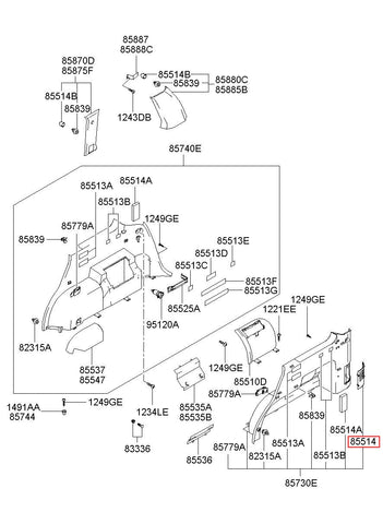 LID-TOOL 85512-H1001LK (Original, New)