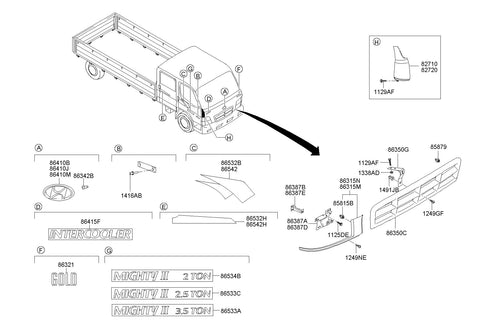 PANEL ASSY-FRONT CORNERRH <br>82720-5H002, <br>827205H002, <br>82720 5H002 <br>(Original, New)