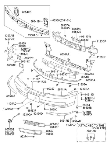 ULTRASONIC SENSOR ASSY-BWS <br>96890-2S000UD, <br>968902S000UD, <br>96890 2S000UD <br>(Original, New)