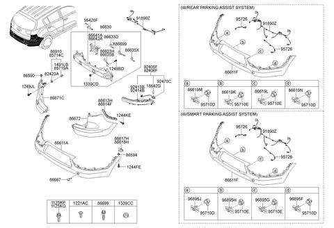 WIRING-B.W.S <br>95726-3W200, <br>957263W200, <br>95726 3W200 <br>(Original, New)