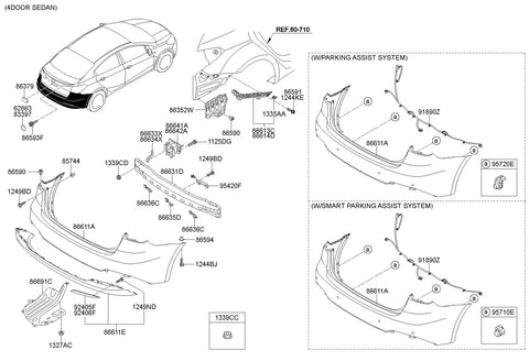 WIRING HARNESS-BWS EXT <br>91890-A7120, <br>91890A7120, <br>91890 A7120 <br>(Original, New)