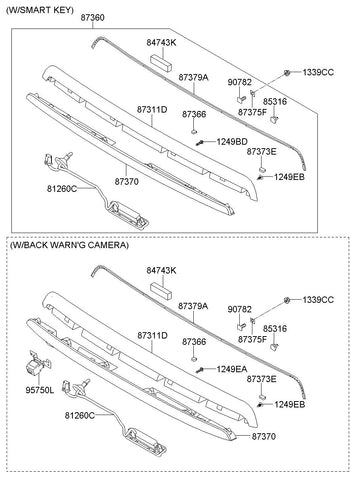 CAMERA ASSY-BACK VIEW <br>95760-1Q200, <br>957601Q200, <br>95760 1Q200 <br>(Original, New)