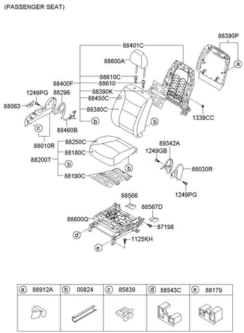 SHIELD COVER-SEAT PASS OTR <br>88270-2P010VA, <br>882702P010VA, <br>88270 2P010VA <br>(Original, New)