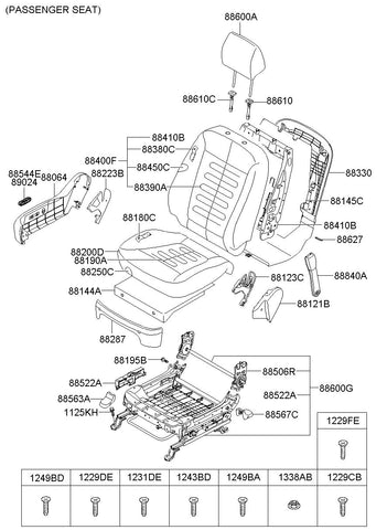 SWITCH ASSY-POWER FR SEAT RH <br>88522-34210, <br>8852234210, <br>88522 34210 <br>(Original, New)