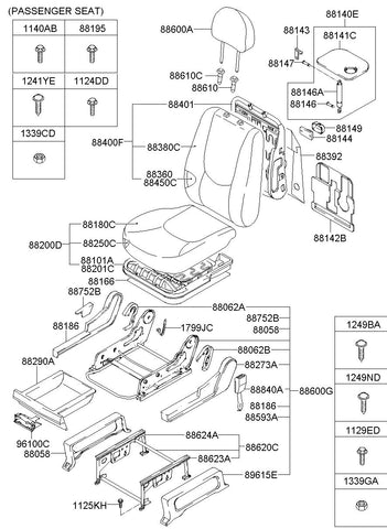 AMMORTIZZATORE ASSY-1ST BACK T 88145-3A000 881453A000 88145 3A000