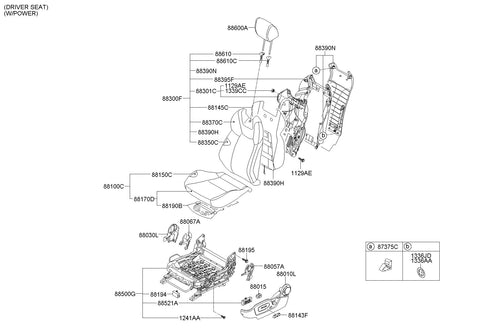 SWITCH ASSY-FR LUMBAR SUPT <br>88540-3X1109P, <br>885403X1109P, <br>88540 3X1109P <br>(Original, New)