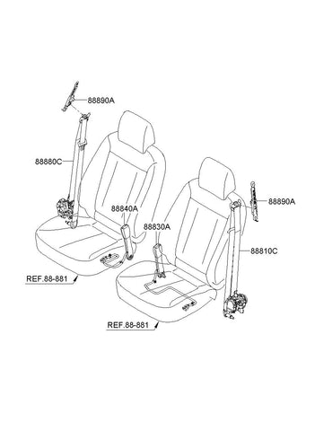 ADJUSTER ASSY-HEIGHT <br>88890-2B000, <br>888902B000, <br>88890 2B000 <br>(Original, New)