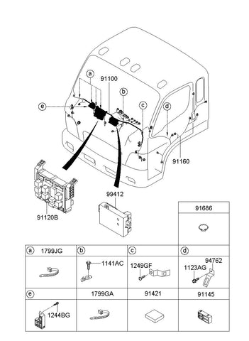 BOX ASSY-RELAY 95410-5L000 954105L000 95410 5L000